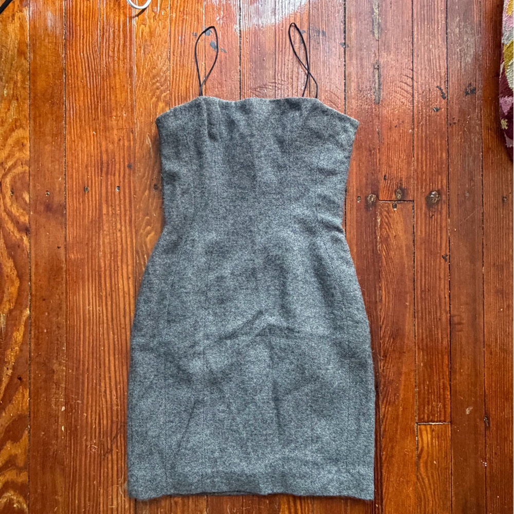 Bottega Veneta gray wool mini dress size 40 - Picture 1 of 3